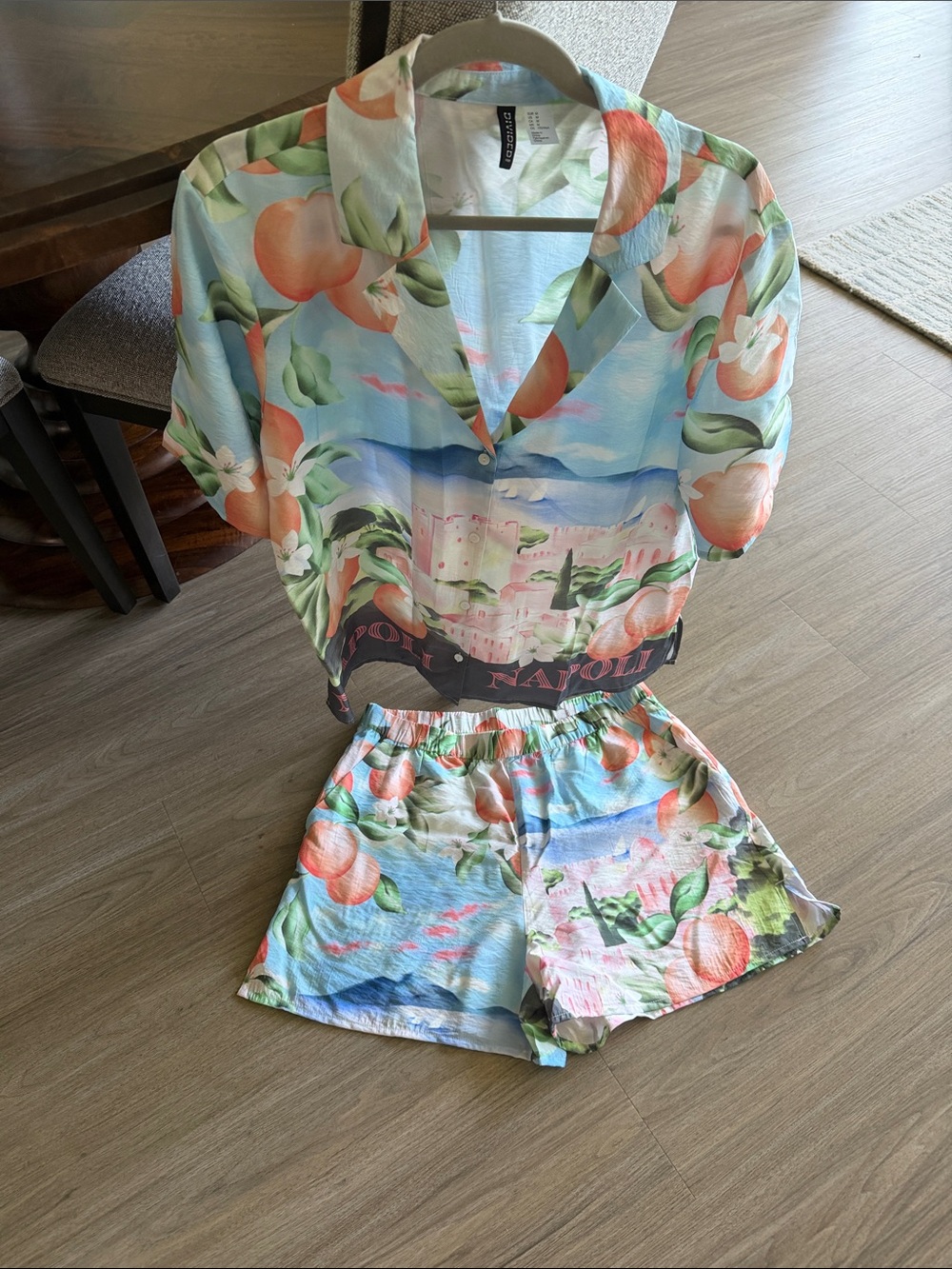 H & M top/short set